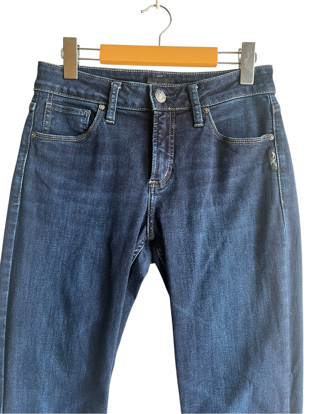 Silver Jeans Avery Slim Boot Dark Wash Jeans W28 L31 - Picture 3 of 14